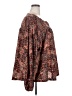 Cotton Bleu 100% Polyester Paisley Brown Long Sleeve Blouse Size 3X - photo 4