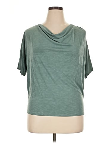 Green Envelope Short Sleeve Top (view 1)