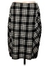 First Option Plaid Black Casual Skirt Size 8 - photo 1