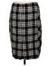 First Option Plaid Black Casual Skirt Size 8 - photo 2