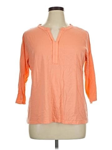 St. John's Bay 3/4 Sleeve Top (view 1)