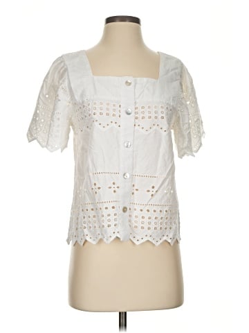 Nicole Miller Artelier Short Sleeve Blouse (view 1)
