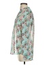 Kut from the Kloth 100% Polyester Floral Teal Long Sleeve Blouse Size S - photo 5