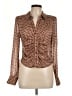 ASTR The Label 100% Polyester Tweed Brown Long Sleeve Blouse Size M - photo 1