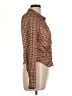 ASTR The Label 100% Polyester Tweed Brown Long Sleeve Blouse Size M - photo 4