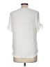 Naked Zebra 100% Polyester Ivory Short Sleeve Blouse Size M - photo 2
