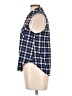 Eye Candy 100% Polyester Plaid Blue Sleeveless Blouse Size L - photo 5