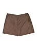 Aventura 100% Polyester Solid Brown Skort Size 6 - photo 2