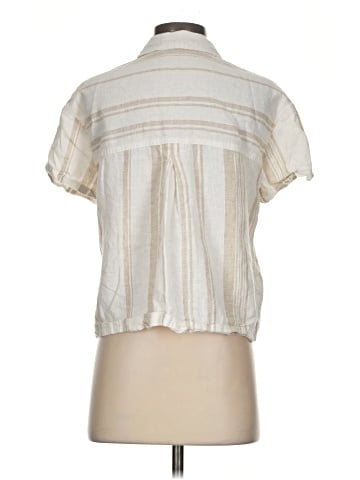 Madewell Linen-Blend Short-Sleeve Safari Shirt: Undyed Edition (view 2)