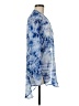 Calvin Klein 100% Polyester Tie-dye Blue Long Sleeve Blouse Size M - photo 4