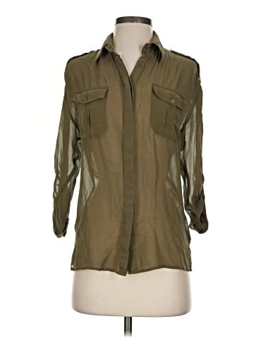 Bebe 3/4 Sleeve Silk Top (view 1)