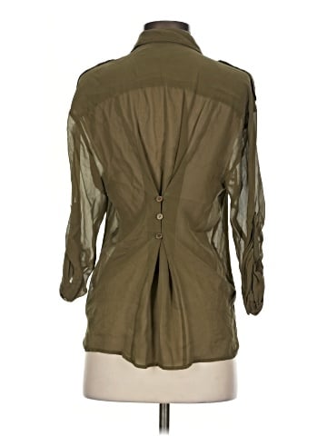 Bebe 3/4 Sleeve Silk Top (view 2)