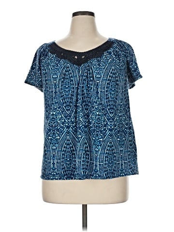 Jones New York Sport Short Sleeve Blouse (view 1)