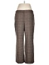Faconnable Plaid Brown Wool Pants Size 16 - photo 1