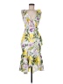 Vone Floral Yellow Cocktail Dress Size 6 - photo 1