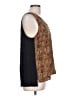 Worthington 100% Polyester Animal Print Brown Sleeveless Blouse Size L (petite) - photo 4