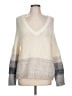 Brochu Walker Color Block Ivory Wool Pullover Sweater Size L - photo 1