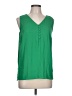 Worthington 100% Polyester Green Sleeveless Blouse Size L (petite) - photo 1