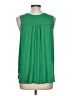 Worthington 100% Polyester Green Sleeveless Blouse Size L (petite) - photo 2