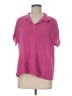 Hemisphere 100% Linen Pink Short Sleeve Polo Size EU 40 / US 10 - photo 1