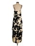 Old Navy 100% Polyester Graphic Gold Casual Dress Size S - photo 2