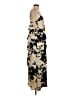 Old Navy 100% Polyester Graphic Gold Casual Dress Size S - photo 4