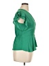 Monteau Green Short Sleeve Blouse Size XL - photo 4