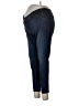 Isabel Maternity Color Block Blue Jeggings Size 10 Maternity - photo 1