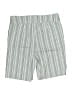 Chico's Stripes Gray Shorts Size Lg (2) - photo 2