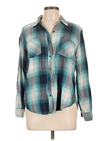 Faded Glory Long Sleeve Button-Down Shirt (view 1)