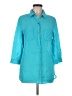 Westbound Teal 3/4 Sleeve Button-Down Shirt Size M - photo 1