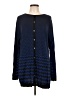 Foxcroft Chevron-herringbone Blue Cardigan Size L - photo 1
