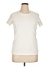 St. John's Bay 100% Cotton Ivory Short Sleeve Top Size XL Petite - photo 1