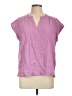 Splendid Purple Short Sleeve Blouse Size L - photo 1