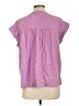 Splendid Purple Short Sleeve Blouse Size L - photo 2