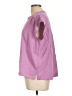 Splendid Purple Short Sleeve Blouse Size L - photo 5