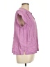 Splendid Purple Short Sleeve Blouse Size L - photo 4