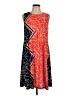 MSK Graphic Orange Cocktail Dress Size L - photo 1
