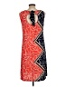 MSK Graphic Orange Cocktail Dress Size L - photo 2