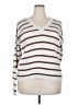 a.n.a. A New Approach 100% Cotton Stripes White Pullover Sweater Size XXL - photo 1