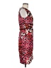 Cato Animal Print Red Cocktail Dress Size 6 - photo 4