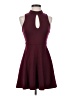 Forever 21 Solid Burgundy Cocktail Dress Size S - photo 1