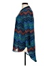 Cato 100% Polyester Chevron-herringbone Blue 3/4 Sleeve Blouse Size XL - photo 5