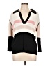 One Girl Who Color Block Black Pullover Sweater Size L (estimated) - photo 1
