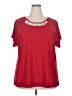 Love Scarlett Red Short Sleeve Top Size 2X - photo 1
