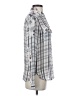 Paige 100% Silk Gray Long Sleeve Silk Top Size XS - photo 4