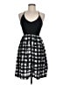 Theory 100% Silk Checkered-gingham Black Cocktail Dress One size - photo 1