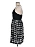 Theory 100% Silk Checkered-gingham Black Cocktail Dress One size - photo 5