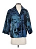 Susan Graver 100% Polyester Print Blue Blazer Size S - photo 1