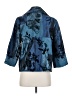 Susan Graver 100% Polyester Print Blue Blazer Size S - photo 2